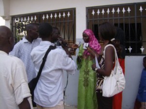 infirmiere interwieve par la presse senegalaise en 2008